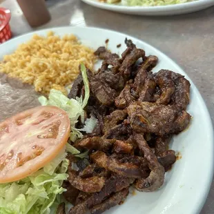 27. Bistec Enchipotlado Plate