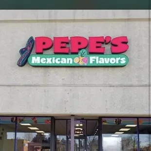 the front of the restaurant