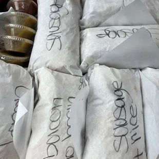 a box of burritos