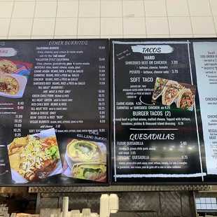 Wall menu