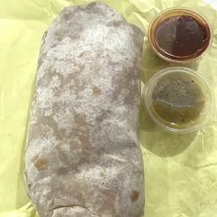 Huge Sausage Breakfast Burrito