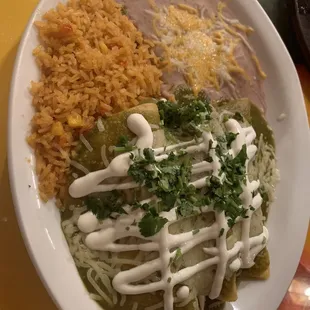 Chicken stuffed tacos