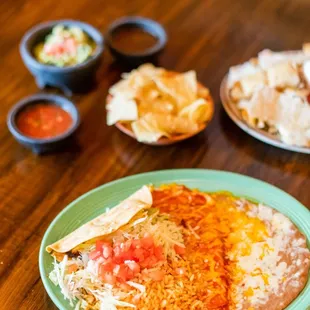 a plate of food on a table