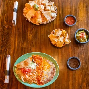a table of food