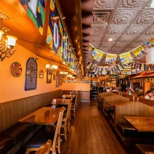 the interior of pepe&apos;s mexican restaurant