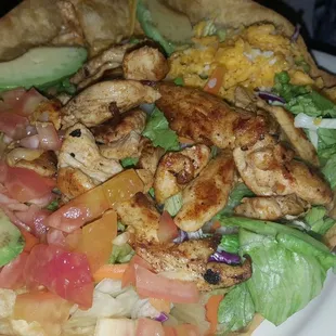 Chicken Tostada Salad