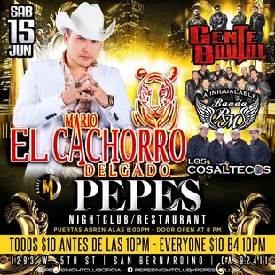 😎SᗩᗷᗩᗪO 15 ᗪᕮ ᒍᑌᑎIO Pυerтαѕ Aвreɴ A lαѕ 8:00pм/Doorѕ Opeɴ Aт 8:00pм Pepe'ѕ Nιɢнт Clυв /Reѕтαυrαɴт Ɛνєитσ💯 % ςσиfιямα∂σ..