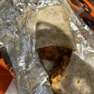 Chorizo burrito.... Man this was yummy...
