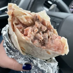 Burrito-- took like 3 bites before getting to the meat.
