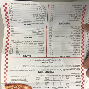 Updated menu 11-15-19
