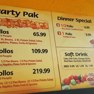 Large party packs at reasonable prices