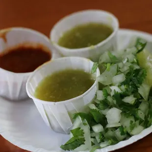 Plate Made From The Salsa Bar