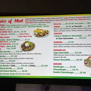 Updated menu 2/14/2023