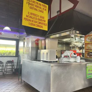 Front counter area