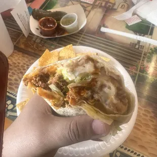 Super burrito - chorizo