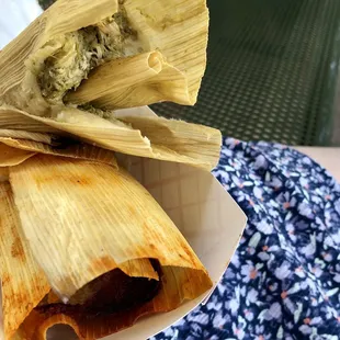 Green Chile Tamales