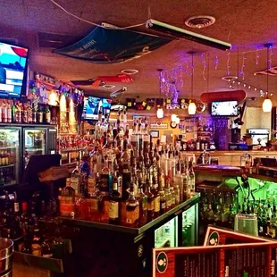 Bar is stocked for a drinking party