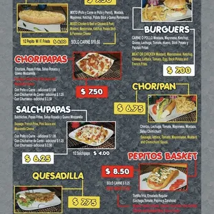 pizza, menu