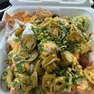 Chile verde nachos