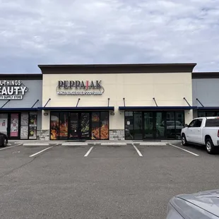 Front of store.