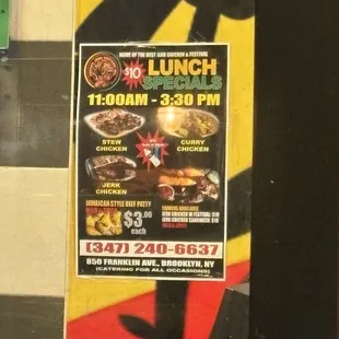 lunch special menu (06/24)