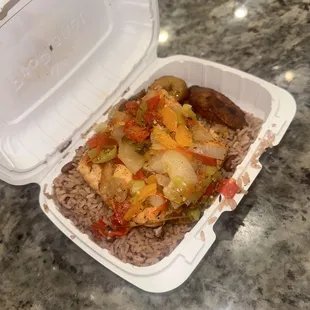 the inside of a styrofoam container