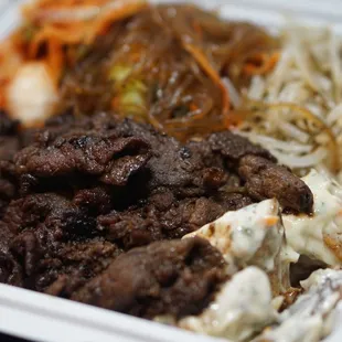 Bbq beef with all veggie sides no rice (u get 5 choices if u choose not to get rice) *9/29/22