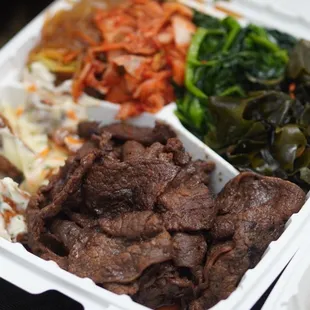 Bbq beef plate no rice (5 choice veggies) *6/26/23