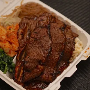 Dinner - KALBI SHORT RIB Plate no rice all sides 5 choices *12/15/22