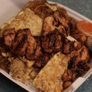 Meat Jun &amp; BBQ Chicken plate *8/18/21