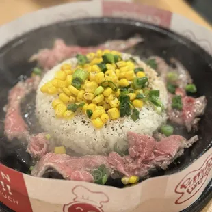 Beef pepper rice