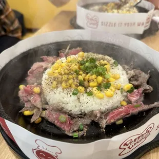 Beef pepper rice