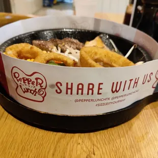 Side view of my lunch