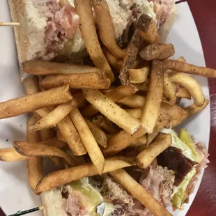 Hot club with fries