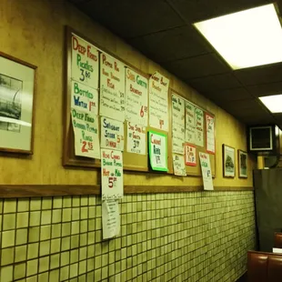 The specials board. As they say &quot;anything not on the menu, is on the specials board.&quot;