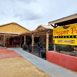 the front of pepper pot restaurant