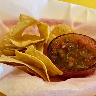 Seems like even the salsa had Hatch Chile- nice kick.