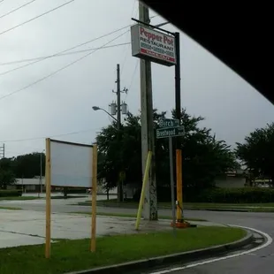 outside