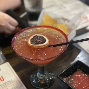 Blood orange margarita