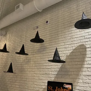 Hanging witch hats