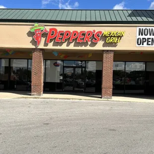 the front of the restaurant