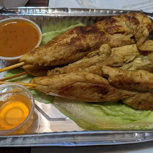 Chicken satay (large)