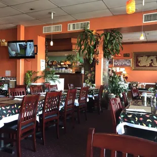 the interior of the restaurant