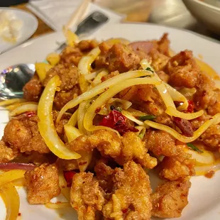 Fried Spicy Chicken Cubes