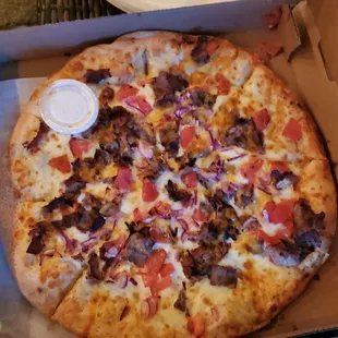 pizza, food