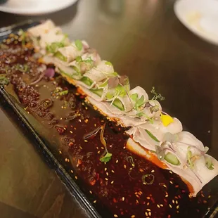 Sliced Pork Belly with Garlic Chili Sauce 蒜泥白肉