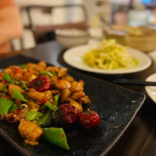 Ratten pepper chicken, bamboo shoot