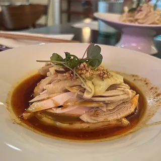 Steamed Chicken with Chili Sauce Plate