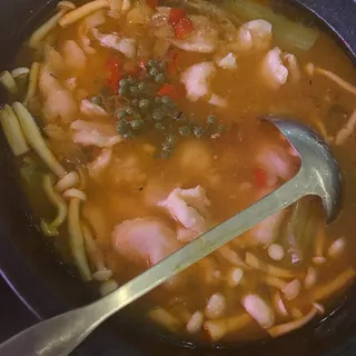 Szechuan Boiled Fish with Pickled Cabbage and Chili Plate