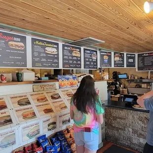 customers at the counter